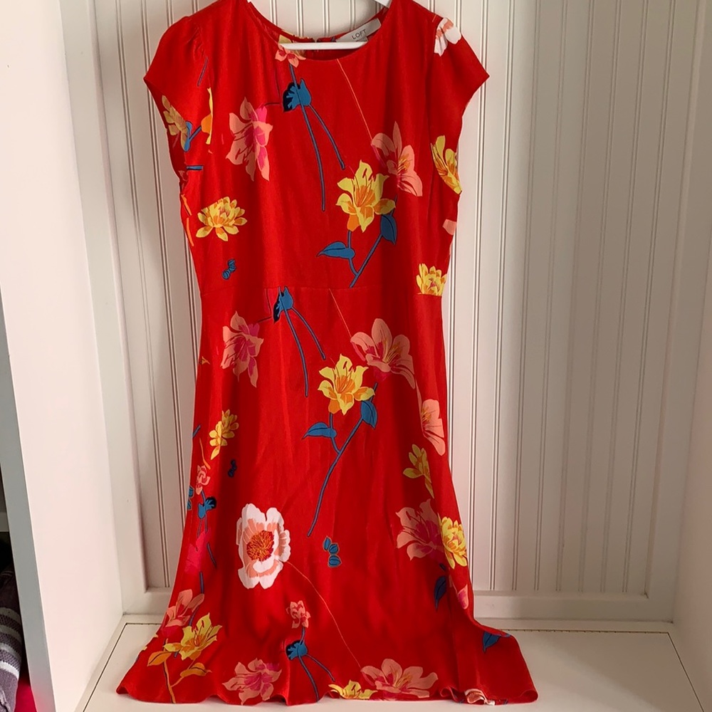 NWT Loft floral Maxi  dress